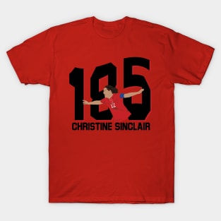 Christine Sinclair 185 Goals Record T-Shirt